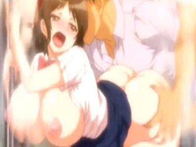 発育が良すぎる爆乳JKを電車内で痴漢レイプして鬼畜ちんぽを膣奥までガンガン突かれて中出しセックス！！