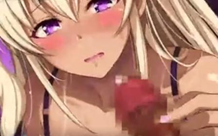【エロアニメ】淫乱ビッチギャルJKからチンポ手コキされ気持ち良くて我慢できずにカウパー大洪水！！