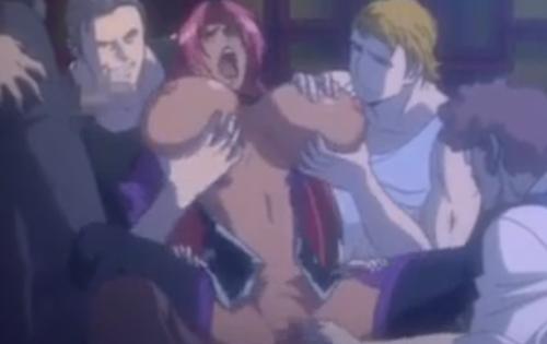 集団レイプで容赦なく敵の男たちから犯される巨乳美女がおっぱいマンコ同時凌辱されて大量潮吹きイキ！！