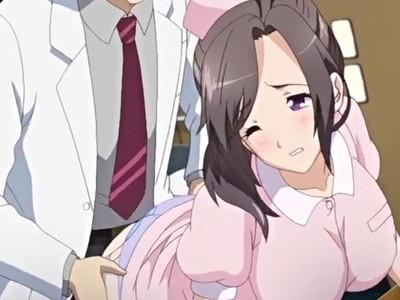 院内セックス。入れたとたんに蕩けてる淫乱ナース。大きなおっぱいを揺らして、言いなりアクメ！