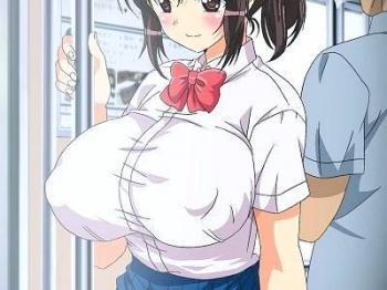 【エロアニメ】清純そうな女子生徒を電車内立ちバック状態で生ハメ種付プレスで中出し濃厚セックス♥♥