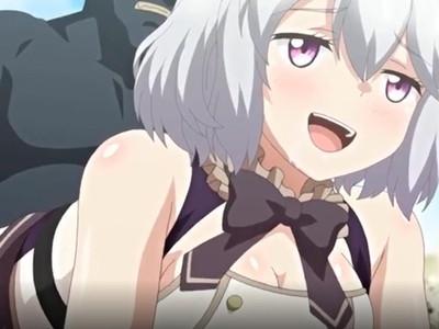 ロリ体型美少女が魔族に後ろから激しくピストン。子宮で大満足のザーメンキャッチ！　淫らな試練は続く！