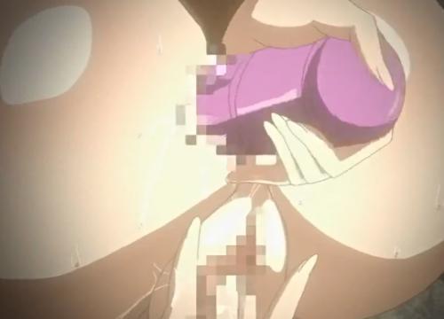 【エロアニメ】視姦されアナルにバイブぶち込みながら愛液まみれのパイパンマンコを指で弄ってオナニー♡