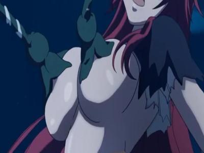 【エロアニメ】巨乳JKばかりを狙う触手に拘束され乳首から生気を吸い取られてつ！！喘ぎ声出して感じちゃう美女！