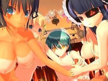 メイド系過激エステサロン本日開店ッ♥♥おっぱい丸出し娘と種付けし放題の百花繚乱ハーレム乱交濃厚セックス！！