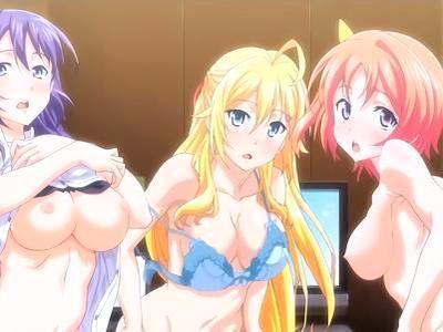 【WAFFLE！！】エッチなガーターベルトお姉さんのケツ穴くぱぁ♥陥没乳首も飛び出しアナル中出しハーレム濃厚セックス♥♥