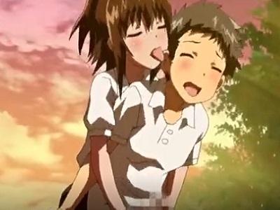 発情した淫乱痴女同級生女子から抱き着かれ耳舐められちんぽ手コキ誘惑責めされロリショタセックス♡