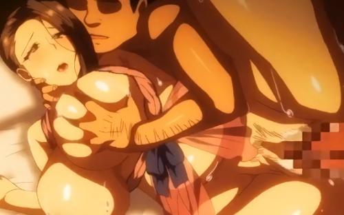 【エロアニメ】欲求不満な淫乱人妻が巨根デカチン男から容赦なく膣奥ズコバコピストンされて大量ザーメン種付けされる
