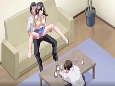 もうやめてぇぇぇ！！旦那が寝ている横でオマンコぱっくり開かれてオッサンチンポに犯される新妻♡