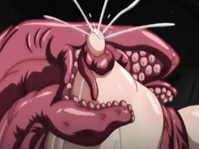 勘違いモンスターたちが爆乳おっぱい美女を拘束し乳搾りプレイされて気持ち良すぎて母乳ミルクが零れてくる…♡♡