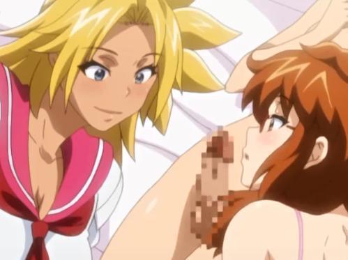 金髪褐色JKと巨乳美女から責められまくって勃起チンポから濃厚ザーメン搾り取られちゃうっ！！