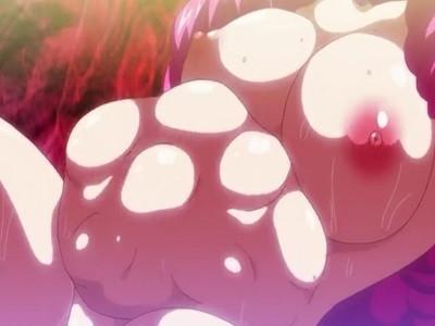 淫獣のモンスターの苗処にされた巨乳魔法少女がボテ腹状態にされてお腹に卵を植え付けられて無理矢理出産させられる！？