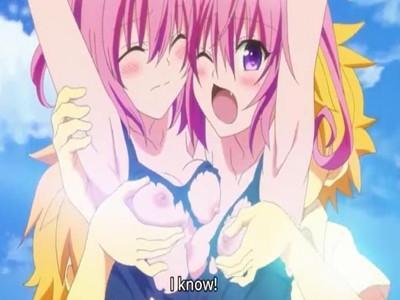 エッチィシーン満載のロリ顔美少女祭り♡♡偽物リトたちにおっぱい乳首を揉まれて弄られでビクビク感じちゃう可愛い美少女♡