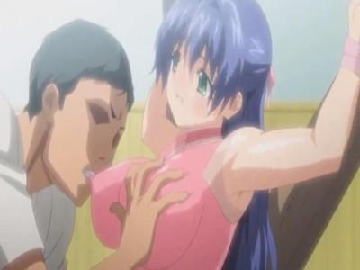 鬼畜男たちに囲まれ拘束された巨乳美少女が輪姦中出しセックスで全身ザーメン塗れにされる