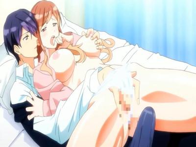 美人で巨乳なお姉さんがイケメン上司と手つなぎベッドインしてラブラブセックスを楽しむ♡