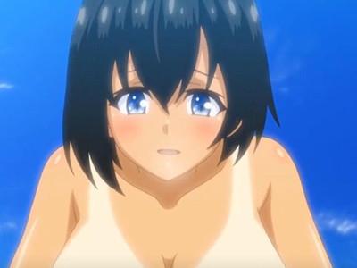 【日焼け×淫乱】好奇心旺盛すぎな無防備巨乳美少女とおじいちゃんが無言で積極的なセックスを繰り出すぅぅ♡♡