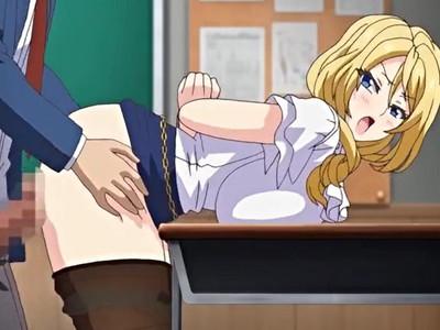 なにやってるのよ、やめなさい！　巨乳だけど高飛車な女教師の尻に下等な学生の肉棒をこすりつけて、ゆっくりなじませます！