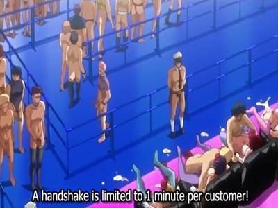 歌って踊れるアイドルがファンサービスで大勢のファンたちにパイパンマンコを提供して子宮タンクに中出しさせちゃう♡♡