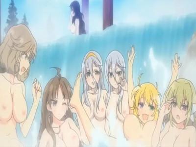 【エロアニメ】爆乳おっぱいだらけのハーレムくノ一学園♥超えっちな変身シーン満載で乳首丸見えに♡