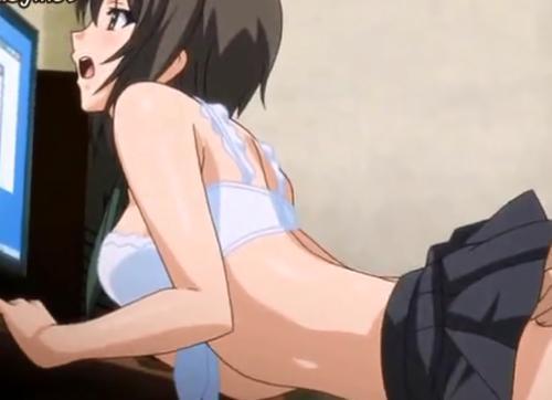 【夢喰い】可愛い制服巨乳JKが脅されて着衣のまま立ちバックで処女マンコを無理やり犯され強制レイプからの孕ませセックス♥