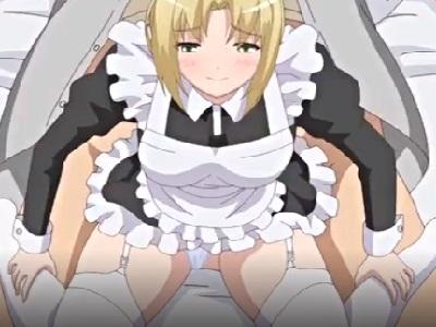 【エロアニメ】淫乱ビッチメイドちゃんが無理矢理フェラご奉仕＆騎乗位セックスでザーメンぶっかけられちゃう♡