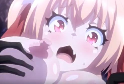【エロアニメ】童顔ロリ美少女が異種姦セックスでおっぱい乳首弄られ同時種付けされイキまくる♡