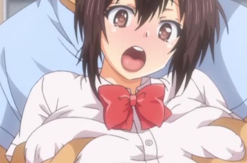 電車内で堂々と女子校生の巨乳おっぱいを制服越しに揉まれそのまま容赦なくちんぽ挿入種付けレイプされちゃうっ！！