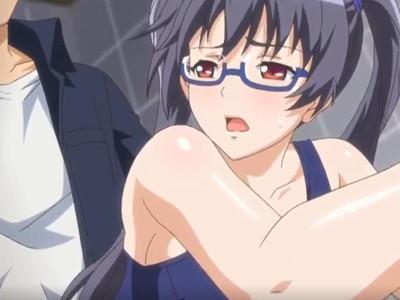 スク水美女とトイレの個室で、バックからアナル。。。。アナル？　思わぬ快感に身もだえする美女の姿！