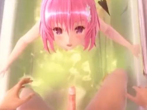 ピンク髪の巨乳美少女モモちゃんとお風呂やベットで濃厚セックス♥♥最高の高画質でお届けしちゃいます♥♥