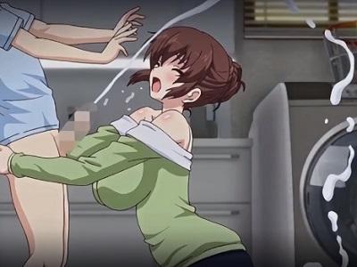 巨乳淫乱人妻が発情！ショタボーイのチンポ咥えて大量ザーメンぶっかけ口内射精＆生ハメピストン！！