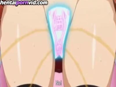 ちっぱい美少女のクリマンコの感度を上げる特殊な札が貼られ刺激が強すぎてお漏らししちゃうっ！！