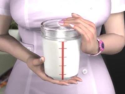 ド変態痴女の淫乱巨乳ナースがエロエロテクニックで患者のチンポを扱いて濃厚ザーメンを大量に搾り取って瓶に詰めちゃう♥♥