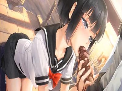 清純な黒髪女子校生がちょこまみれのおちんちんをフェラチオ！ねっとり吸引舐めまわし生ハメセックスで大量中出し！
