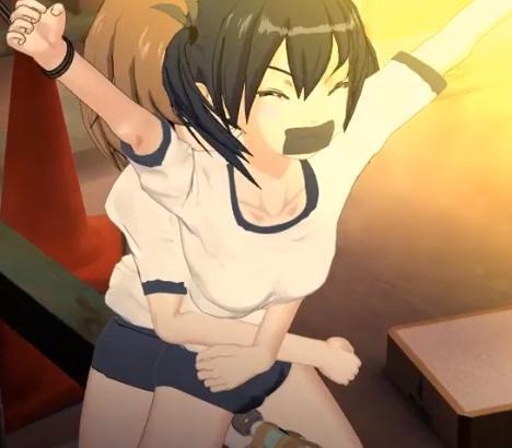 同級生から拘束されたJKがバイブで凌辱され連続イキ♥♥ブルマを無理やり脱がされ愛液がドンドン零れてきちゃう♥♥