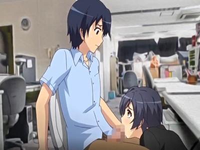 会社のオフィスで濃厚なセックス！　机の下からねっとりと舐め上げられ思わず悶絶！！　膣奥を突かれてアヘ顔を晒す