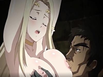 エルフのお姫様を拘束レイプ！！美しい爆乳をむき出しにしてオチンポに突かれる快感に堕ちていく…♡