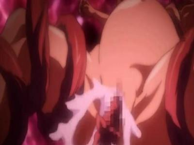 触手凌辱レイプで可愛いJKのパイパンマンコがズタボロにされ犯される！！ザーメン中出しされて腹㎡せられる！！