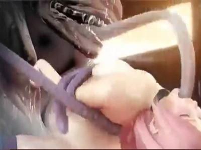化け物モンスターに抗えなくて容赦なく犯される♥巨根チンポに串刺しにされて激ピストンレイプ！！