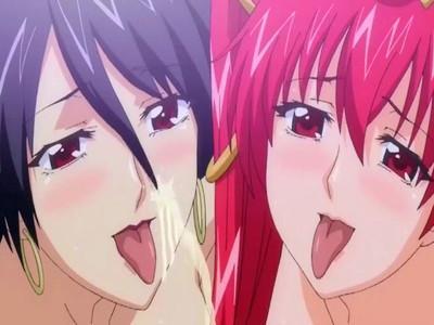 【エロアニメ】公開調教で観られながら無数の触手で性感帯をいじられマン汁の量は半端ない事に…っ！！