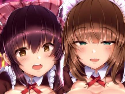 巨乳美人メイドたちがご主人様のちんぽをペロペロ舐めてたっぷりご奉仕されて我慢できない♡