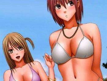 【同人アニメ】淫魔に憑かれた水着のおっぱいお姉さんが激しく自慰行為！！チンポ共に見つかり貞操の危機っ！！