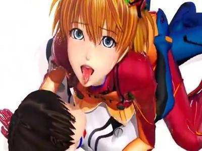 超リアル映像ってマジか♥♥可愛いツンデレアスカと主人公シンジの濃厚種付けセックスで感じまくっちゃう♥♥