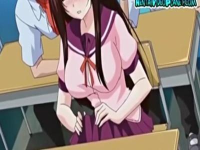 清楚JKが不良男子生徒たちの性奴隷にされて凌辱輪姦調教レイプで授業中に椅子に仕掛けられたディルドでイキまくる♥♥