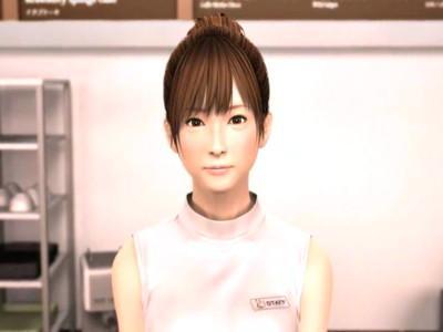 カフェ店員と店内セックス♥男は椅子に座ったままで行為は女性店員がしてくれる♥♥清楚に見えて実は淫乱…♥