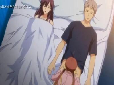寝ていると義理の娘がちんぽをじゅぽじゅぽしゃぶって寝込みを襲われフェラチオご奉仕される！！