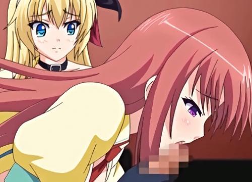 【エロアニメ】淫乱ビッチな女教師が生徒の勃起チンポを生徒が見てる前でじゅぽじゅぽフェラチオご奉仕しちゃう♡