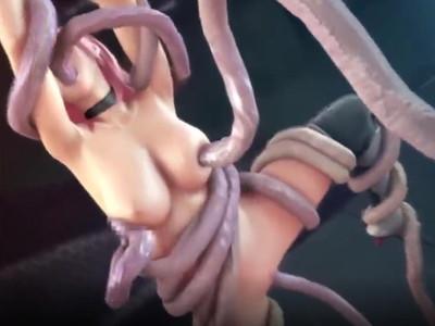 ※激エロ展開あり！※相手は未確認生物！？ロリ巨乳美少女が触手によってアクメかまして大量ぶっかけ・大量中出しされる！
