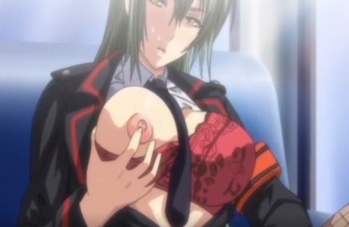 【エロアニメ】巨乳美女が発情しオッパイマンコ弄って一人オナニーでビクビク感じて潮吹きイキしちゃう♡