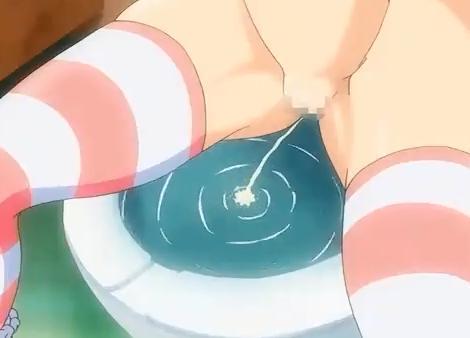 【エロアニメ】トイレでおしっこしている所を見られたロリ美少女がまさかの大興奮しちゃう♡