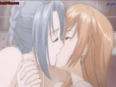 ロリ童顔JK同士でホテルで百合エッチ♡お風呂場で濃厚ベロチューからのパイパンマンコを弄って舐めて感じまくっちゃう♡